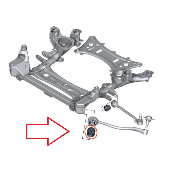 BUCHA BRAÇO CURVO DIANTEIRO BMW X3 2011-2017