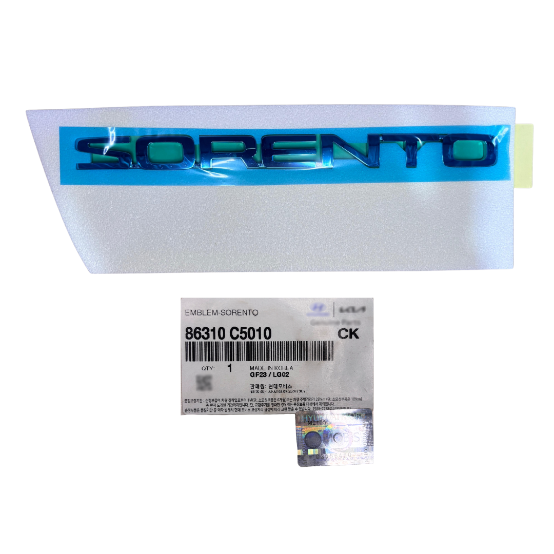 EMBLEMA TAMPA TRASEIRA KIA SORENTO 2014 A 2017