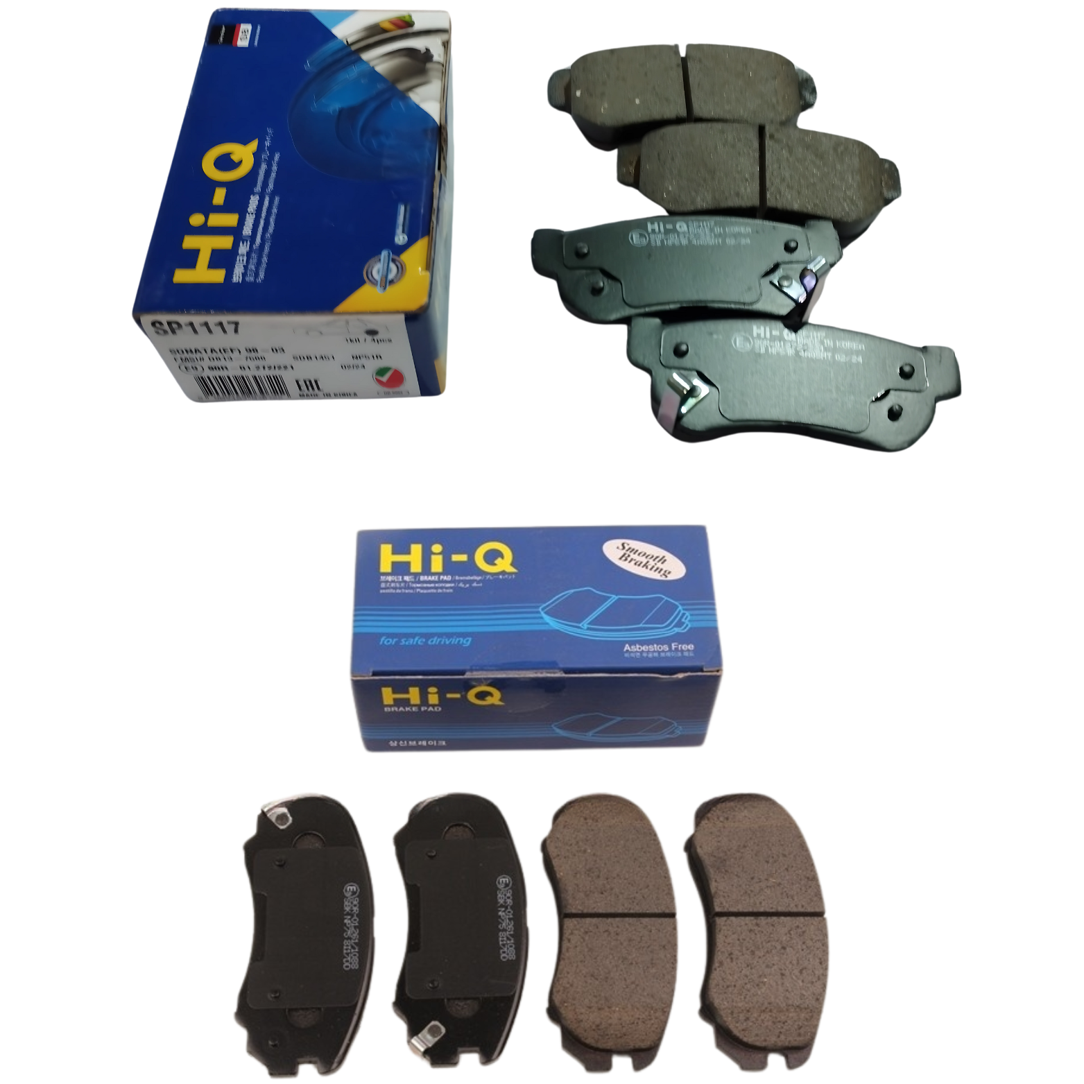 KIT PASTILHAS DE FREIO DIANTEIRA E TRASEIRA PARA HYUNDAI TUCSON 2.0/2.7 2004 A 2017