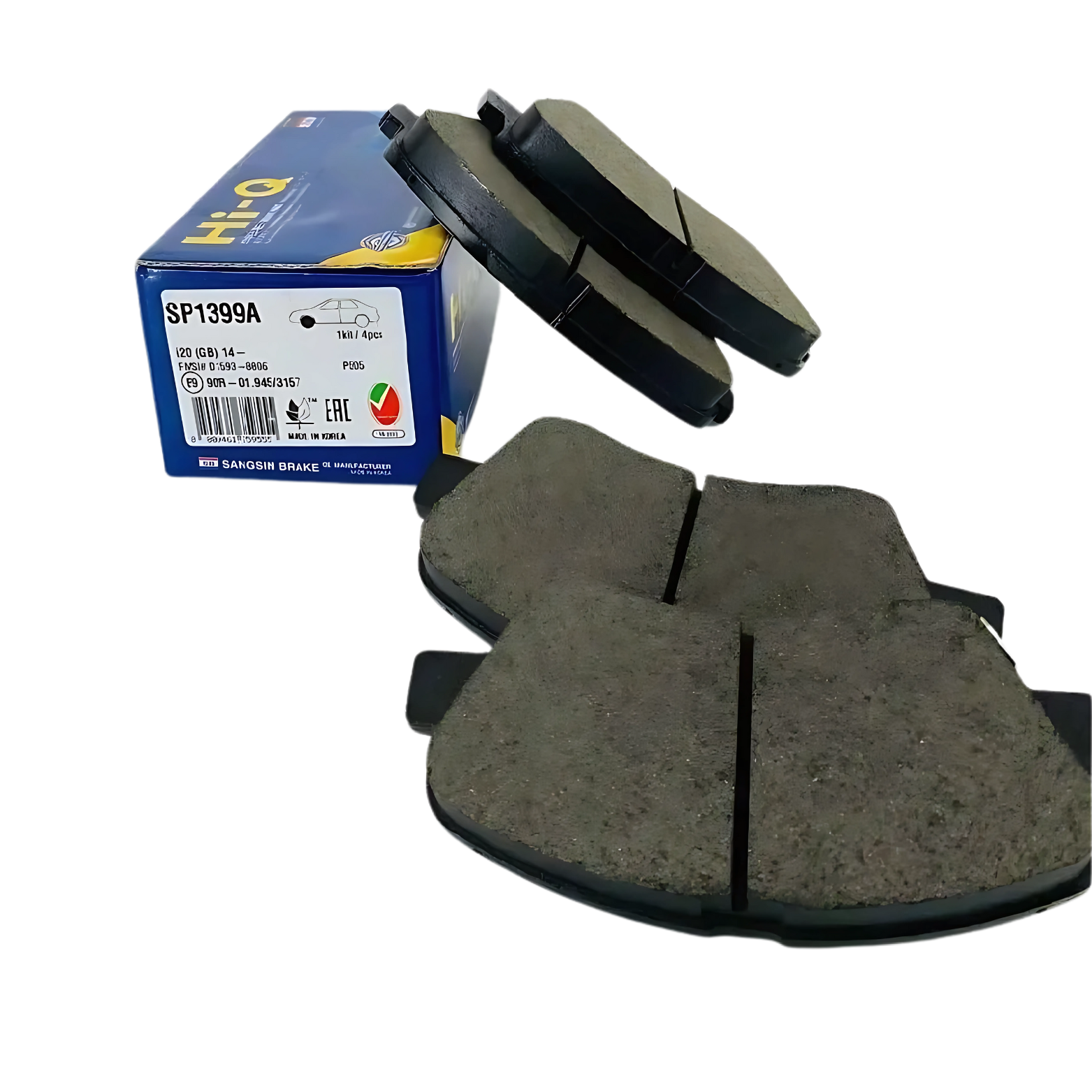 KIT PASTILHAS DE FREIO DIANTEIRAS HYUNDAI HB20 1.0 2020 A 2024