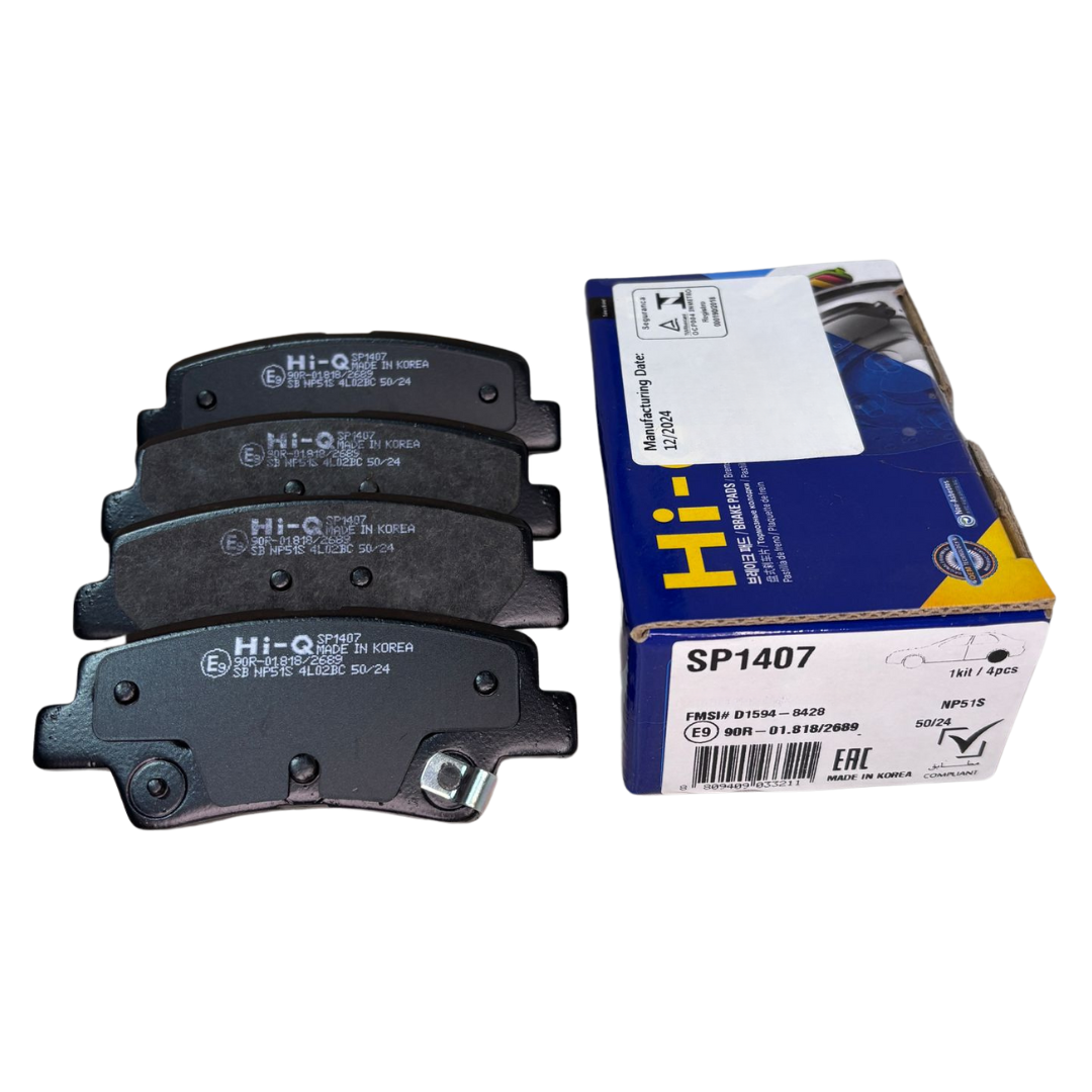 PASTILHAS DE FREIO TRASEIRA PARA HYUNDAI VELOSTER 2012 A 2015