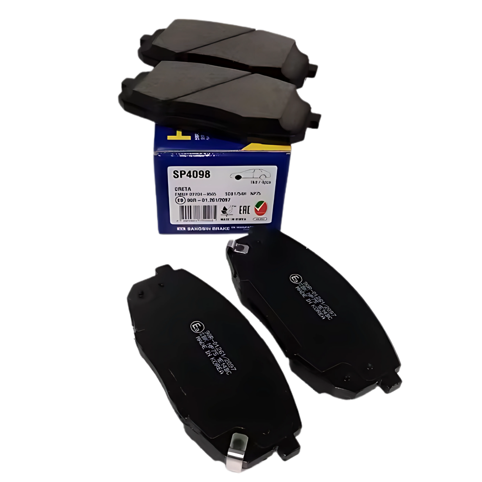 PASTILHAS DE FREIO DIANTEIRAS PARA HYUNDAI CRETA 1.6/2.0 2017 EM DIANTE