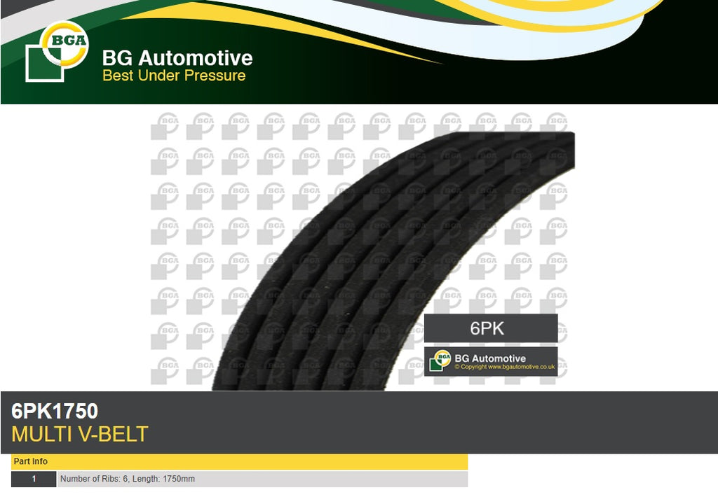 CORREIA MICRO-V 6PK1750 LAND ROVER FREELANDER 2006 A 2014