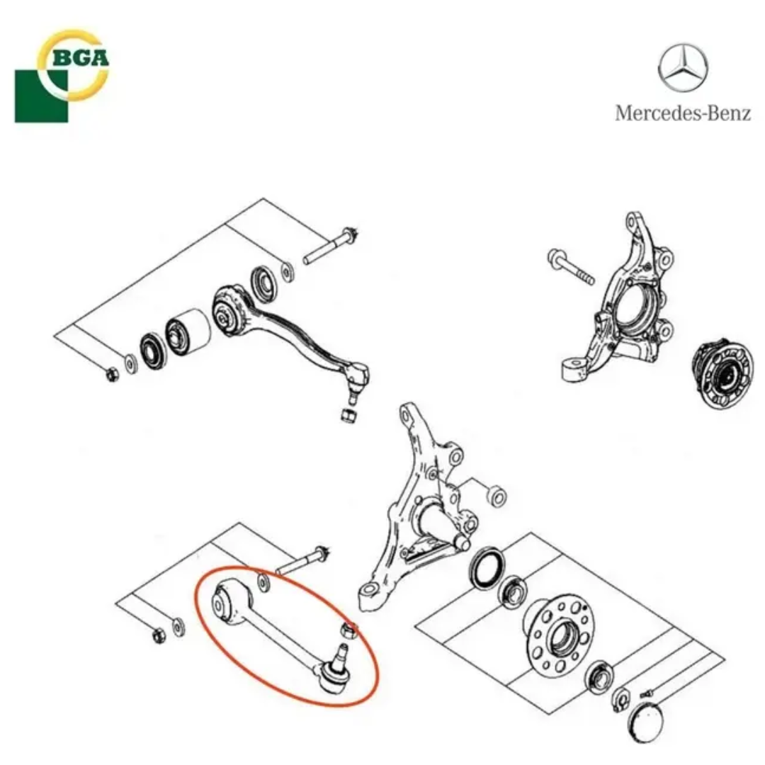 Par Braços Inferior Dianteiro Mercedes C-63 Amg 2009-2016
