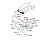 MOLDURA PARACHOQUE TRASEIRO ORIGINAL KIA SPORTAGE 2006 A 2010