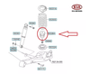 BATENTES DA SUSPENSÃO TRASEIRA KIA SORENTO 2013 A 2015