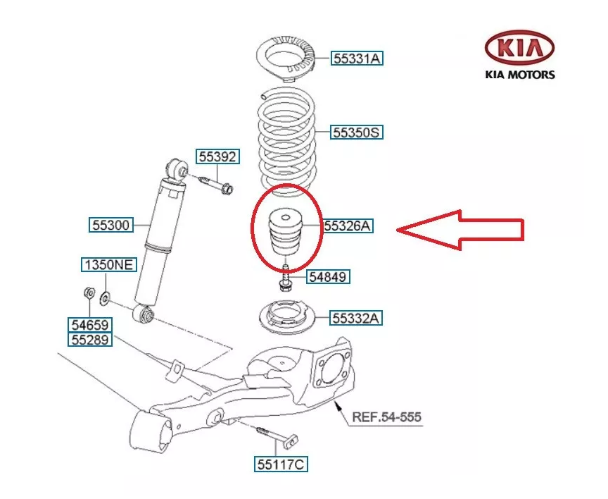 BATENTES DA SUSPENSÃO TRASEIRA KIA SORENTO 2013 A 2015
