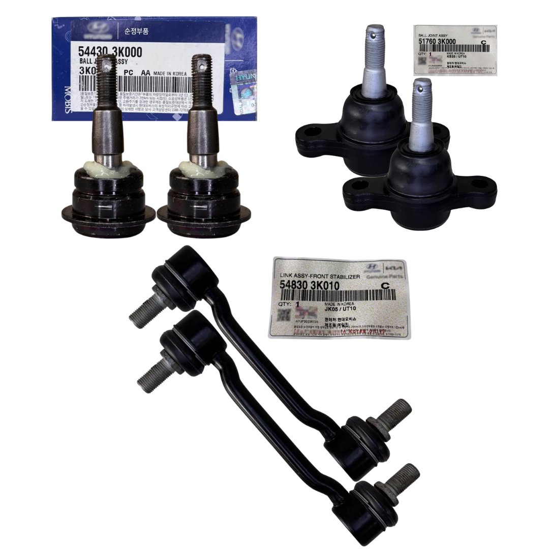 KIT BIELETAS E PIVÔS ORIGINAIS SUSPENSÃO DIANTEIRA HYUNDAI AZERA 3.3