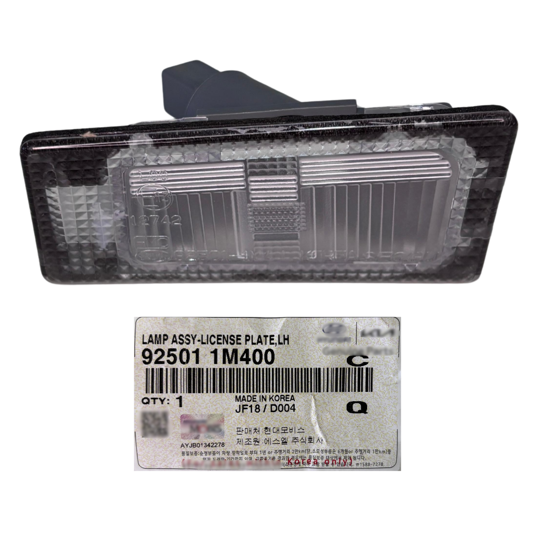 LANTERNA DE PLACA ESQUERDA ORIGINAL KIA CERATO 2013 A 2019