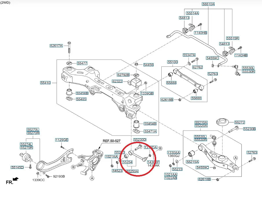 Braço Pivô Traseiro Kia Sorento 2013 a 2015 HS Parts