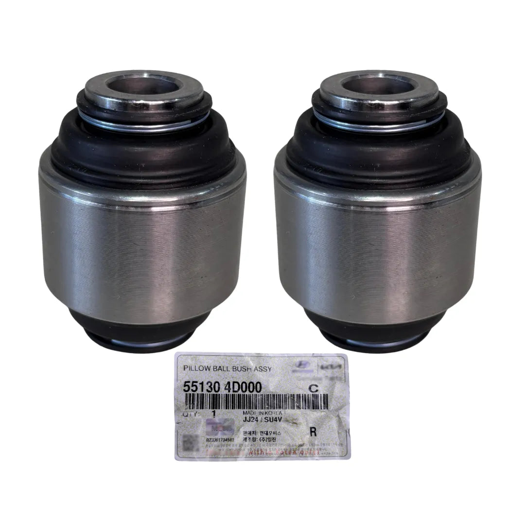 Par de Buchas Hidráulicas Maiores da Manga de Eixo Traseiro Hyundai Azera 2012 a 2020 / Grand Santa Fé 2013 a 2016 / i30 2007 a 2012 / i30 CW 2010 a 2012 / ix35 2009 a 2022 / Santa Fe 2006 a 2019 / Sonata 2010 a 2014 e mais 8 modelos Original Mobis