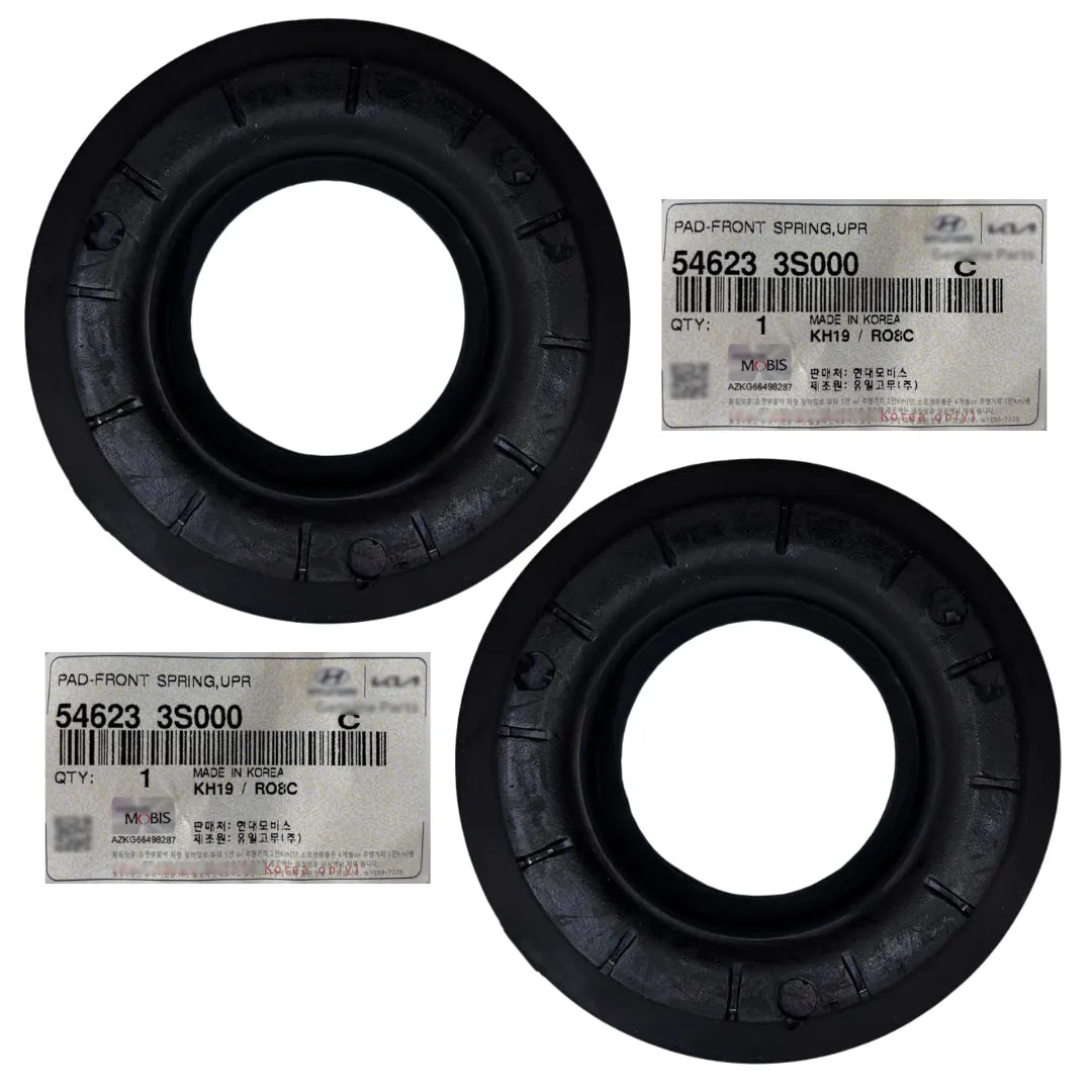 Par de Calços de Molas Dianteiro Superior Hyundai Azera 2012 a 2020 / Grand Santa Fe 2013 a 2016 / ix35 2009 a 2022 / Santa Fe 2010 a 2019 / Sonata 2010 a 2014 / Kia Carens 2008 a 2012 / Optima 2010 a 2016 e mais 2 modelos Original Mobis