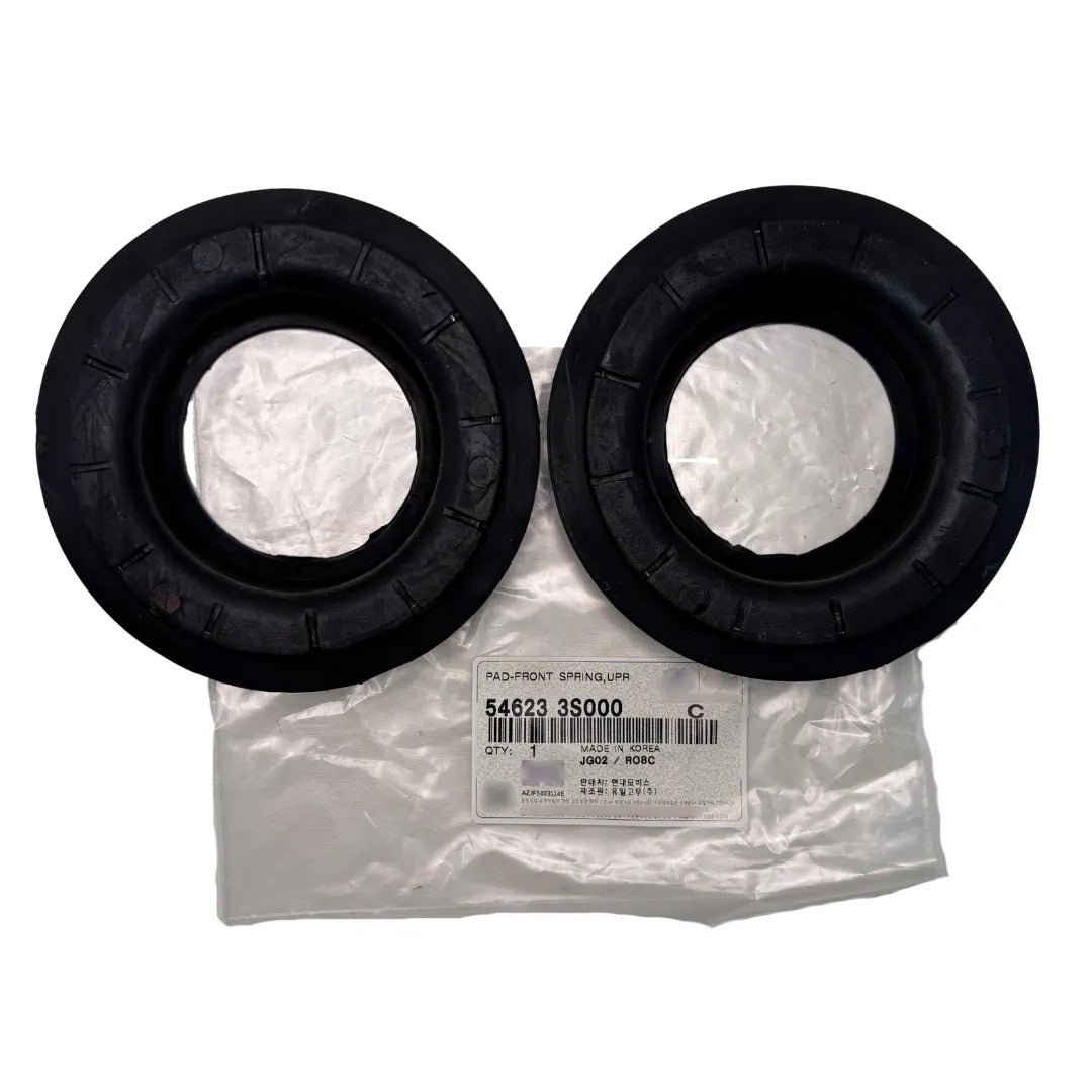 Par de Calços de Molas Dianteiro Superior Hyundai Azera 2012 a 2020 / Grand Santa Fe 2013 a 2016 / ix35 2009 a 2022 / Santa Fe 2010 a 2019 / Sonata 2010 a 2014 / Kia Carens 2008 a 2012 / Optima 2010 a 2016 e mais 2 modelos Original Mobis