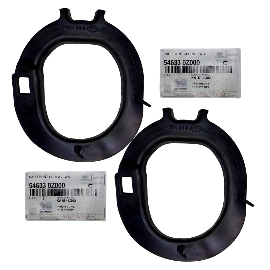 Par de Calços de Molas Dianteiro Inferior Hyundai Azera 2012 a 2020 / i30 2013 a 2016 / Sonata 2010 a 2014 / Veloster 2012 a 2014 / Kia Cadenza 2010 a 2015 / Optima 2010 a 2016 / Soul 2008 a 2019 Original Mobis