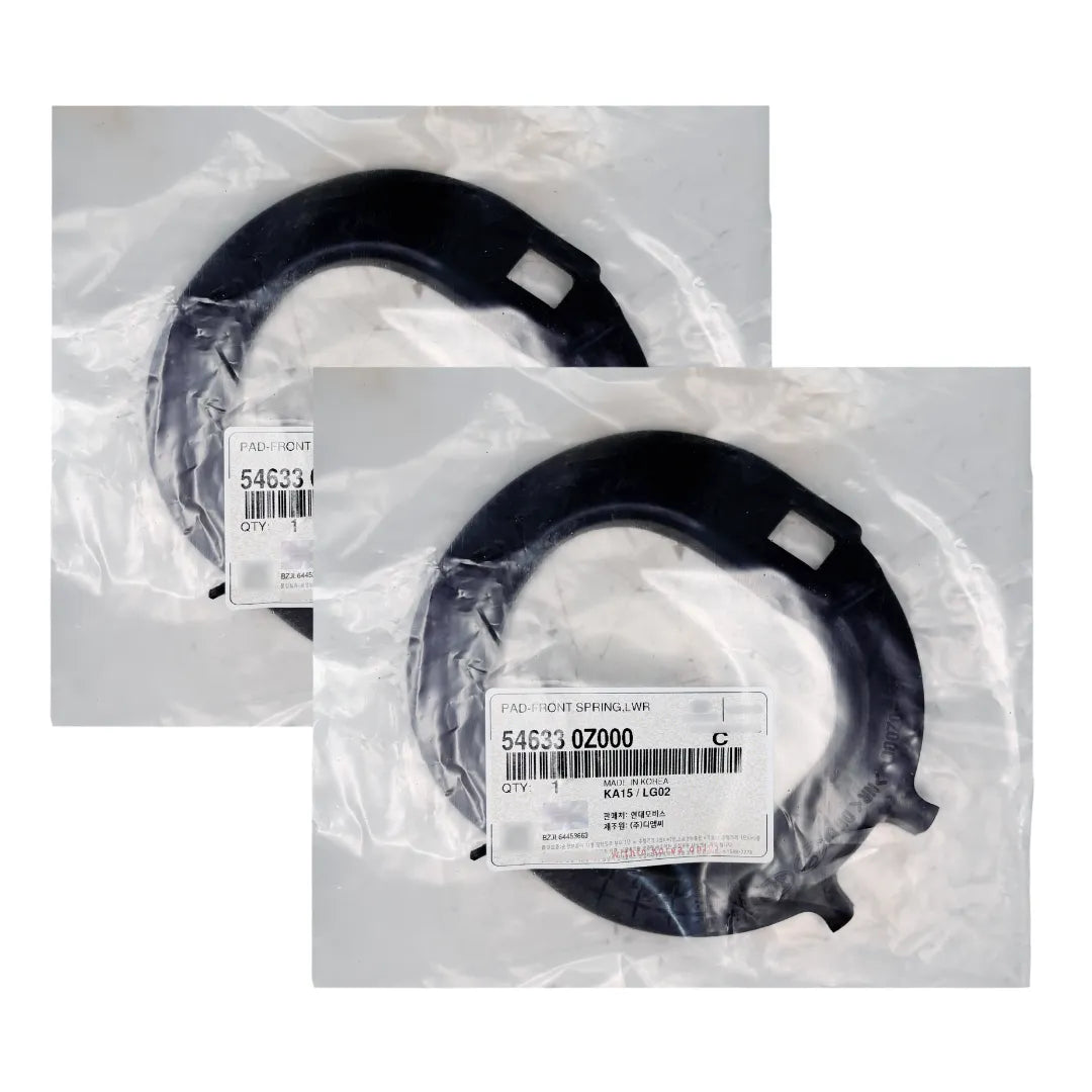 Par de Calços de Molas Dianteiro Inferior Hyundai Azera 2012 a 2020 / i30 2013 a 2016 / Sonata 2010 a 2014 / Veloster 2012 a 2014 / Kia Cadenza 2010 a 2015 / Optima 2010 a 2016 / Soul 2008 a 2019 Original Mobis