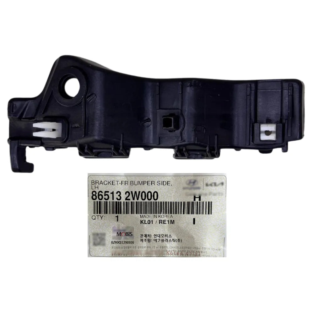 Suporte Guia do Para-choque Dianteiro Esquerdo Hyundai Santa Fe 2013 a 2019 Original Mobis