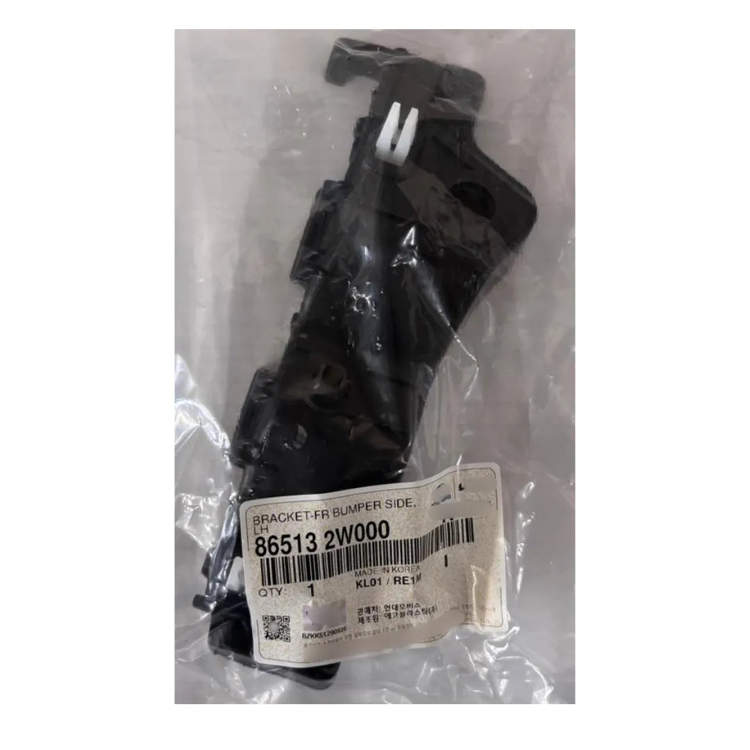 Suporte Guia do Para-choque Dianteiro Esquerdo Hyundai Santa Fe 2013 a 2019 Original Mobis